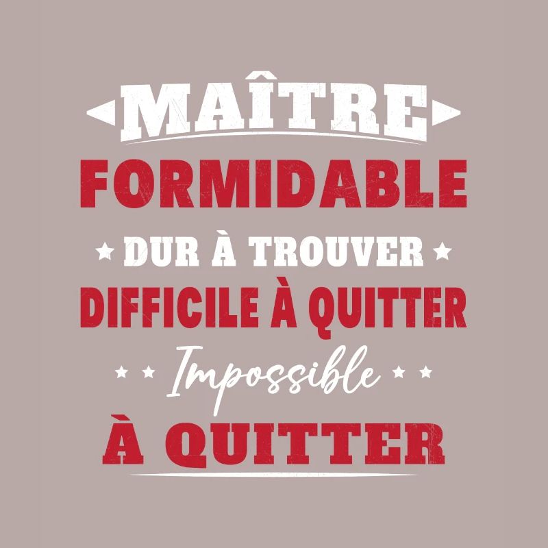 Maître formidable idée cadeau maître d'école