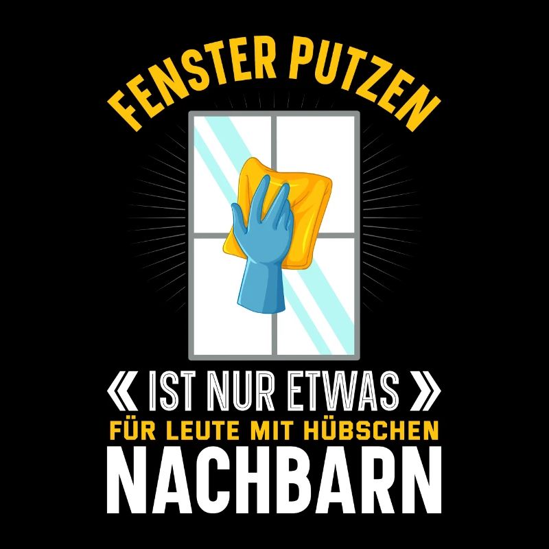 Fenster putzen hübsche Nachbarn