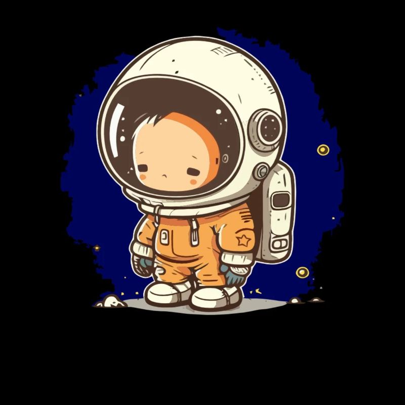Illustration d’une fusée d’astronaute pour un petit espace