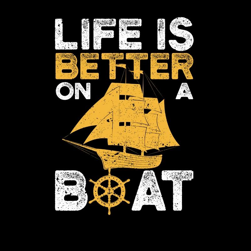 Das Leben ist besser auf einem Boot Oldtimer-Boot