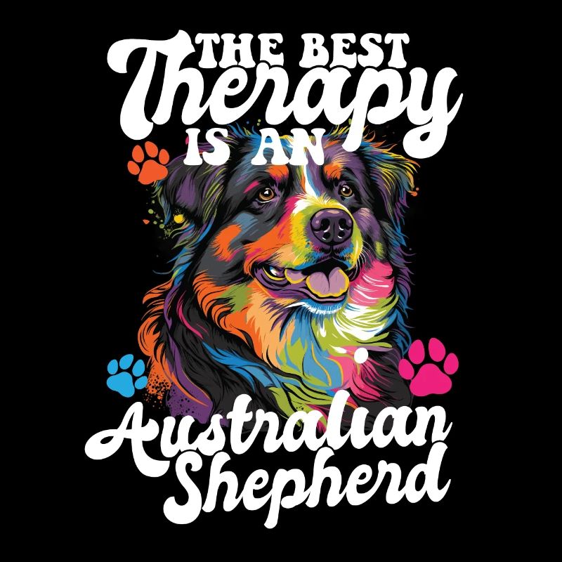 Australian Shepherd Pop Art & Dog Lover & Splash