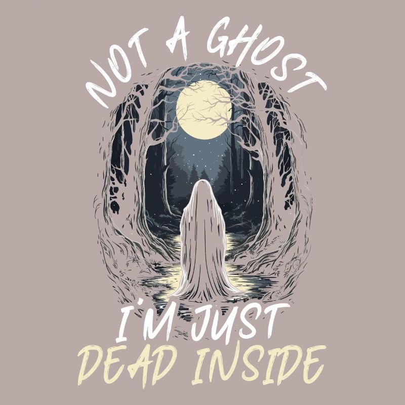 Dead Inside Sarcastic Gothic Skeleton Halloween