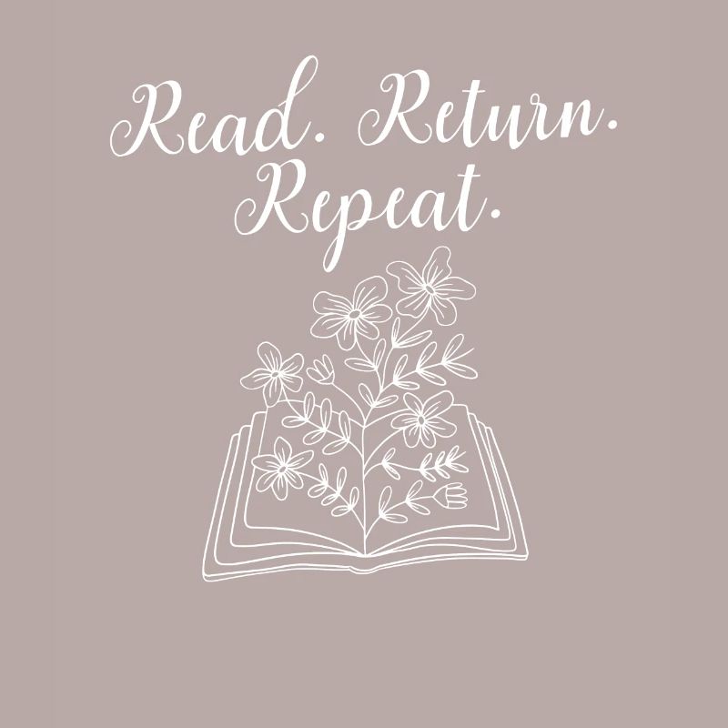 Library Worker Librarian Read Return Repeat Book