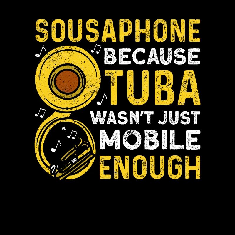 Funny Sousaphone Brass Band Player Marching Band