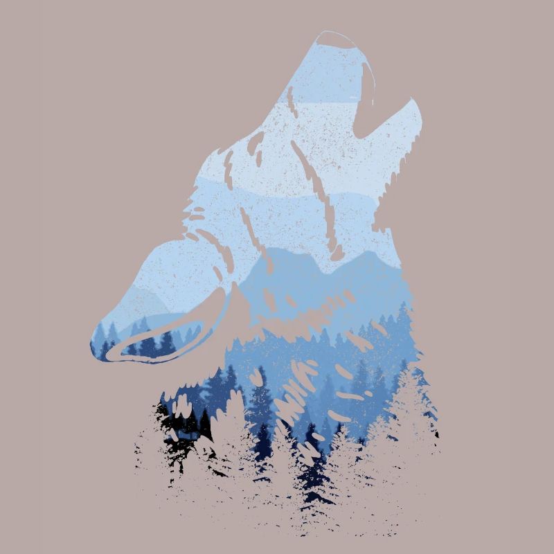 Heulender Wolf Geschenk