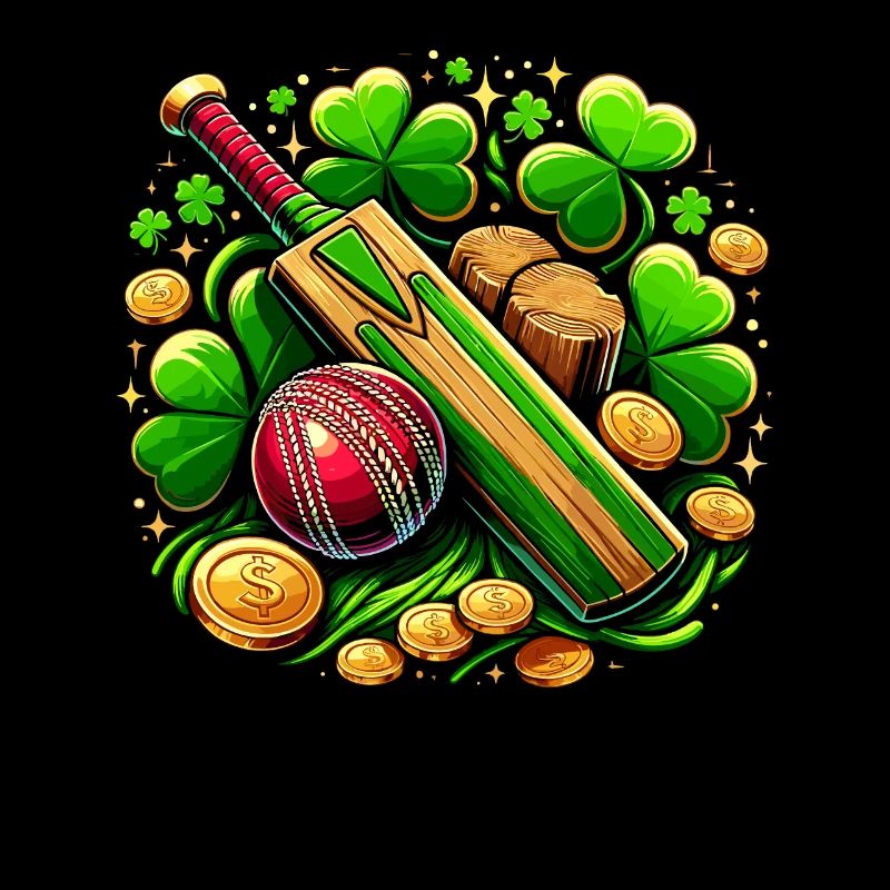 Cricket Shamrock St Patricks Day Cricketer Saint