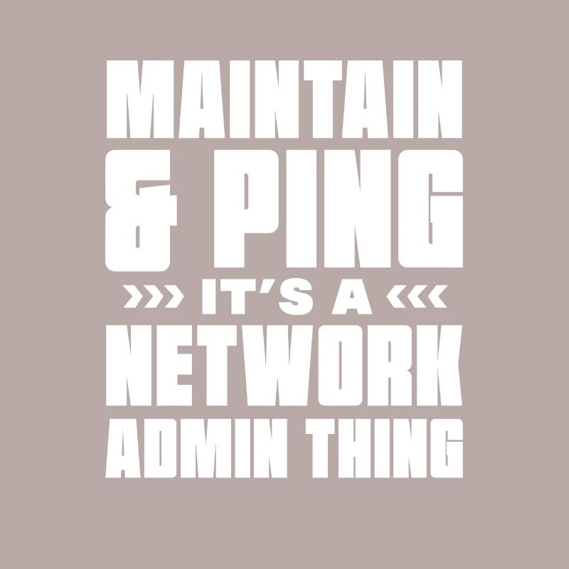 Maintain & ping It's a Network admin thing