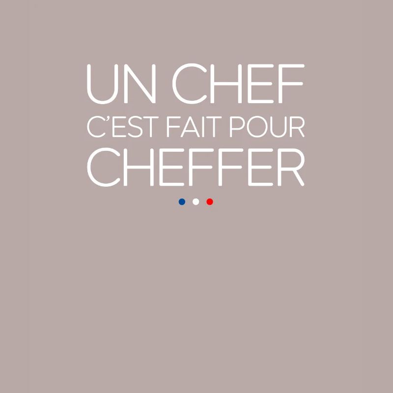 A leader is made to be a chef. Chirac's reply
