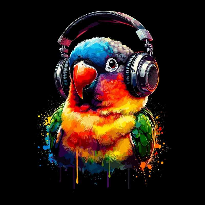 Splash Art Casque Inséparable Observation des oiseaux
