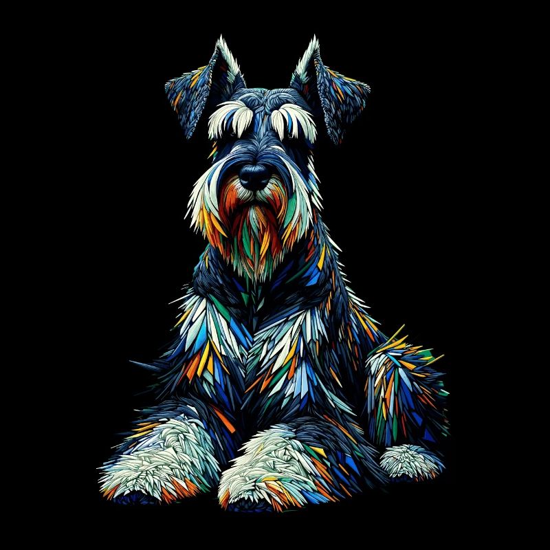 Polygone Art Schnauzer Géant Schnauzers