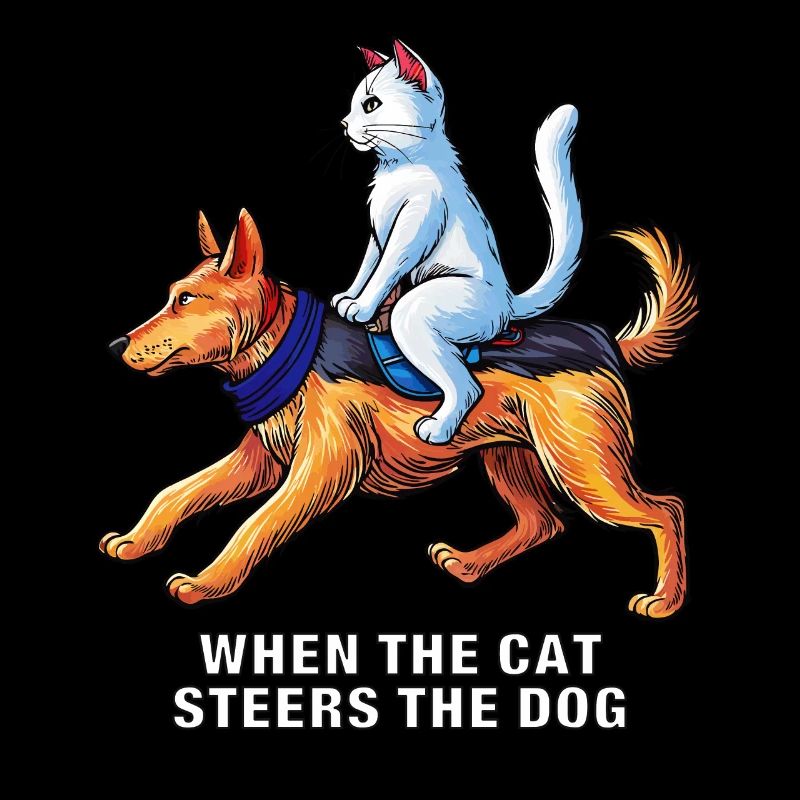 QUAND LE CHAT DIRIGE LE CHIEN