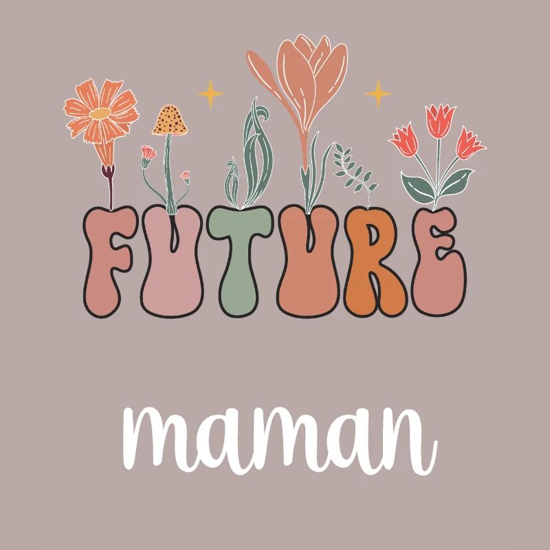 future maman boho bohème fleurs cadeau mère