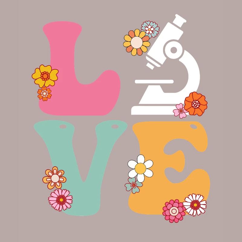 Love Medical Lab Scientist Boho Rainbow MLS