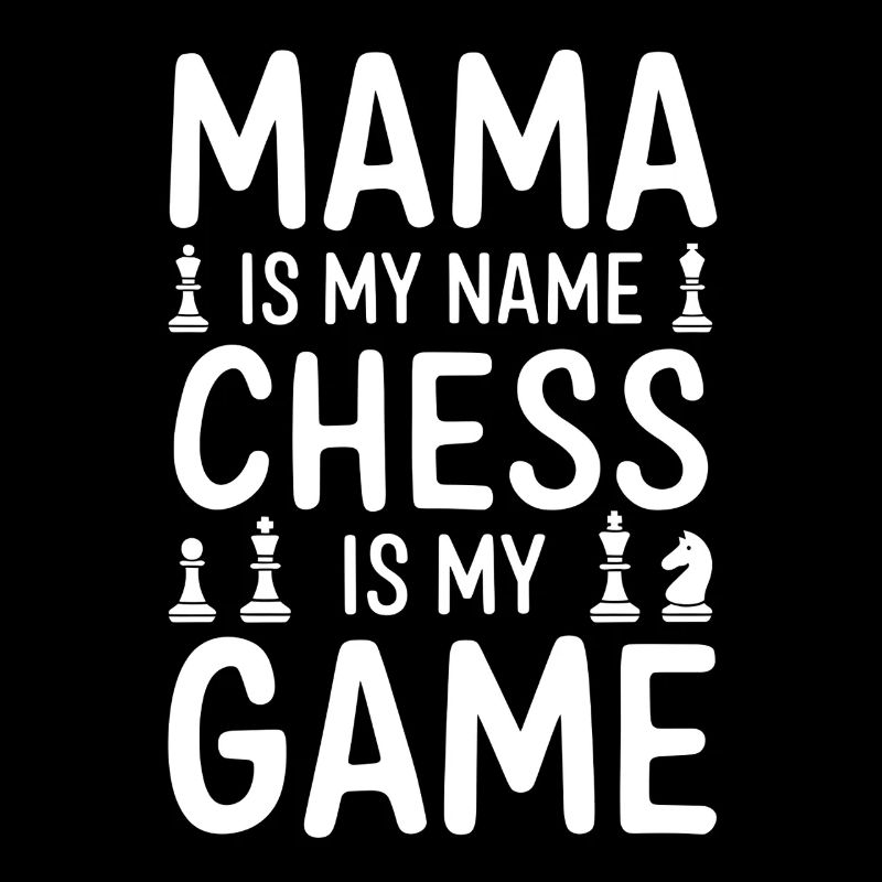 Stolze Schach Mama Design Mutter Schach