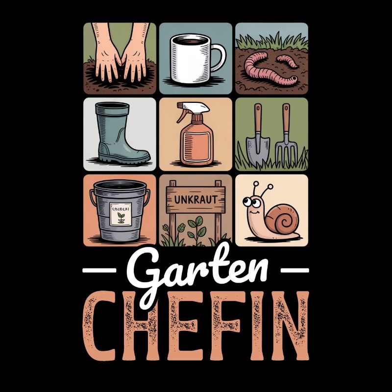 Garten Chefin Gärtnerin Hobbygärtner Kleingarten