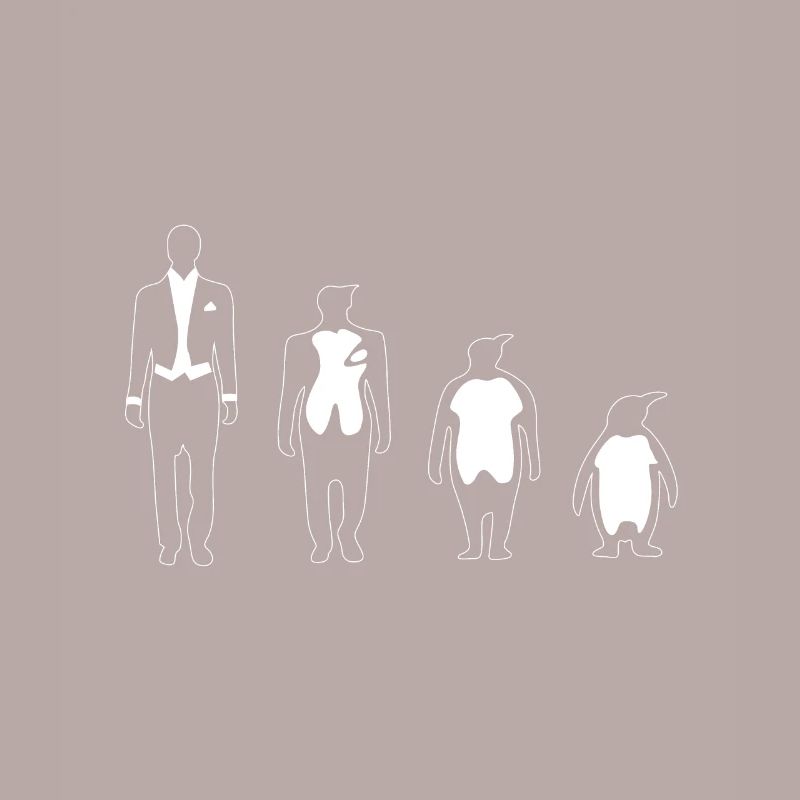 Evolution human penguin