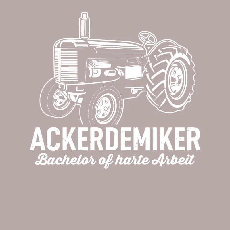 Ackerdemiker Traktor Bauer Evolution Landwirt Mann