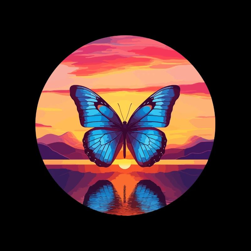 Morpho Papillon Bleu
