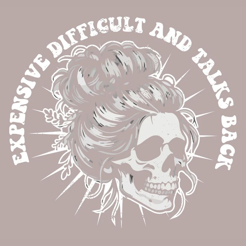 Skeleton Messy Bun Expensive Difficult And Talks