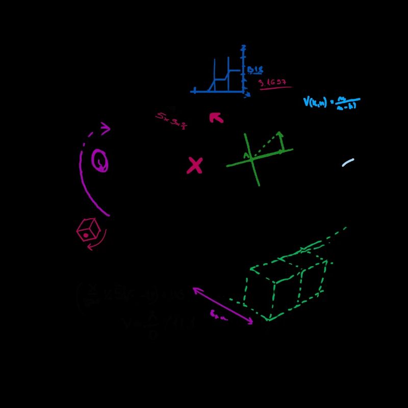 Math complexe tableau mathématique avec des formules