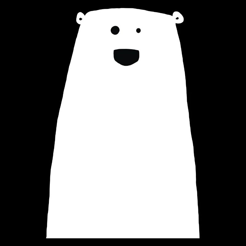 Glücklicher, niedlicher Eisbär