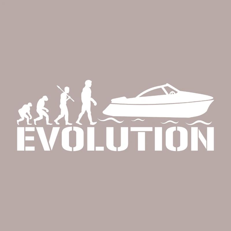 Motorboat Boot T Shirt - Evolution Bootsfahrer