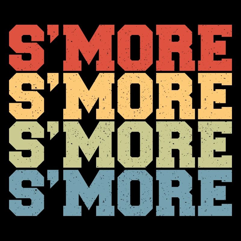 Smore Campfire Vintage Marshmallow Retro