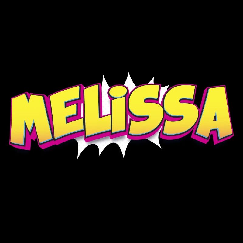 Melissa Custom Name Comic Book Style Pop Art,