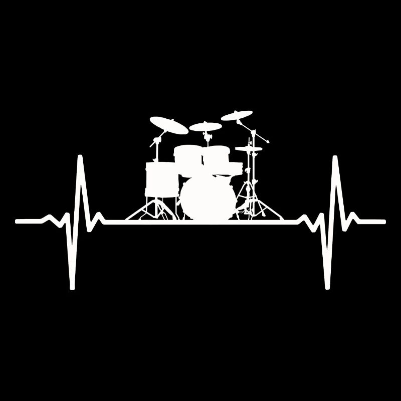 Drum Set Heartbeat Drummer