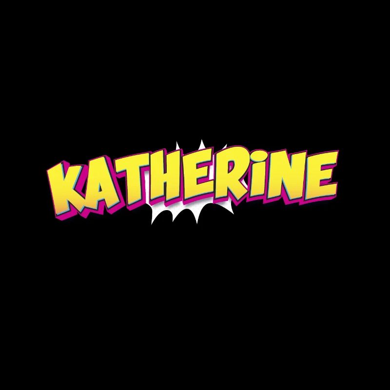 Katherine Custom Name Comic Book Style Pop Art,
