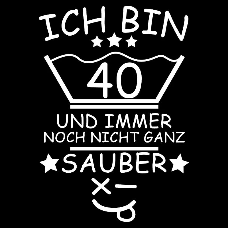 40. Geburtstag Wäsche Design