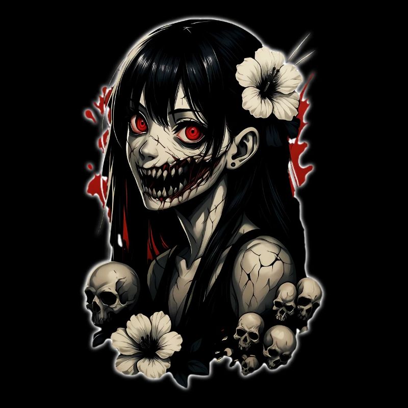 Fille d’Anime d’Horreur