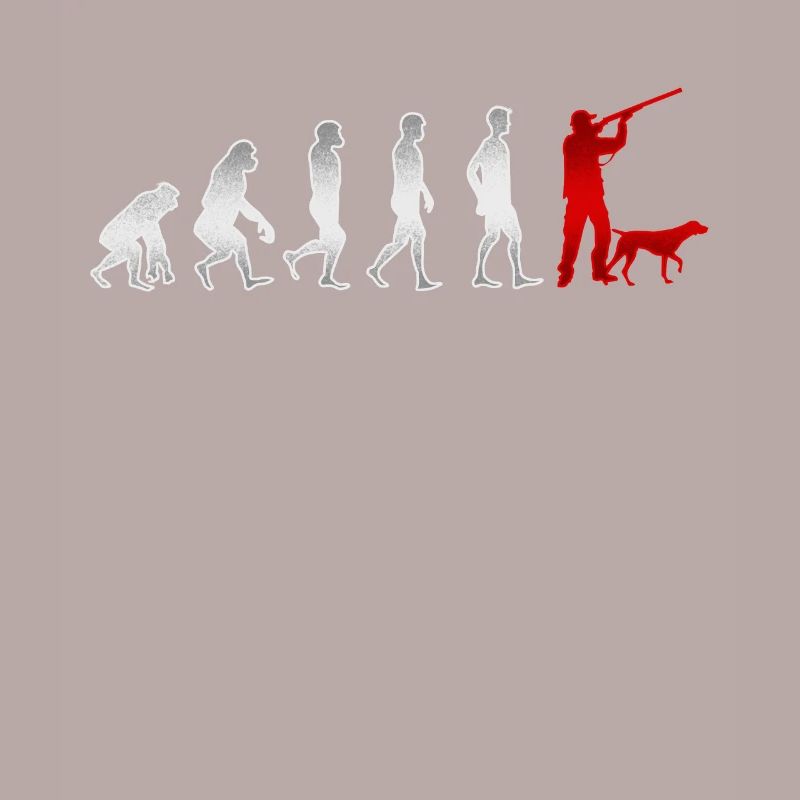 Evolution Hunt Hunter chasse le chien de chasse cadeau