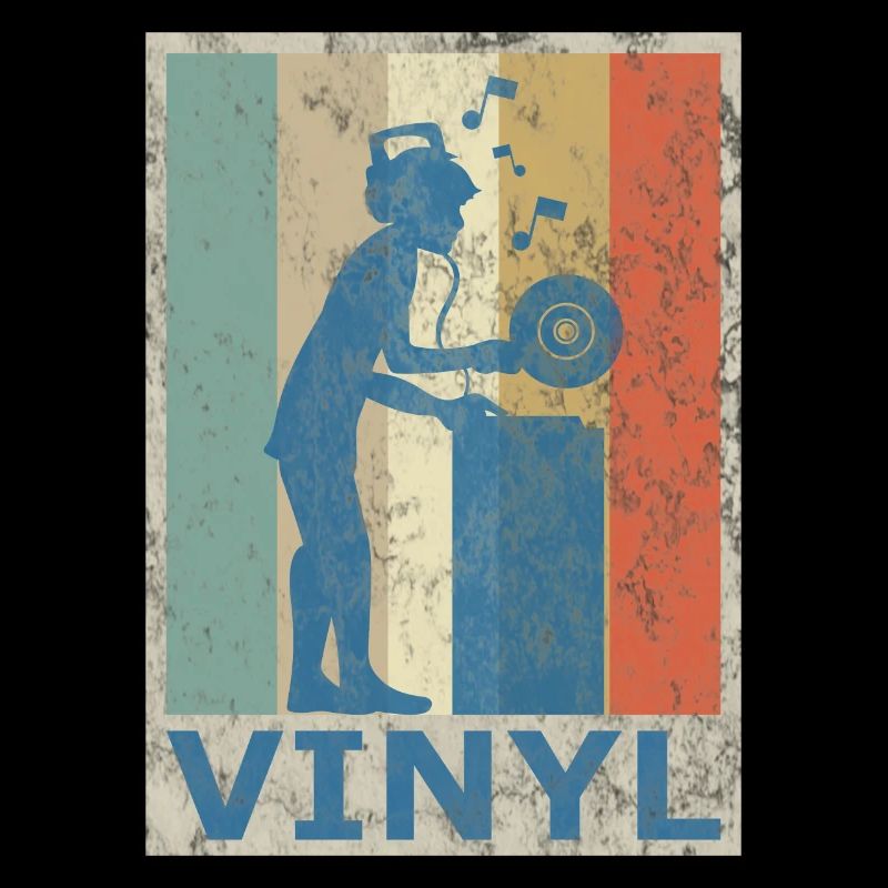 Rétro Vintage Style DJ Deejee Vinyle Disque