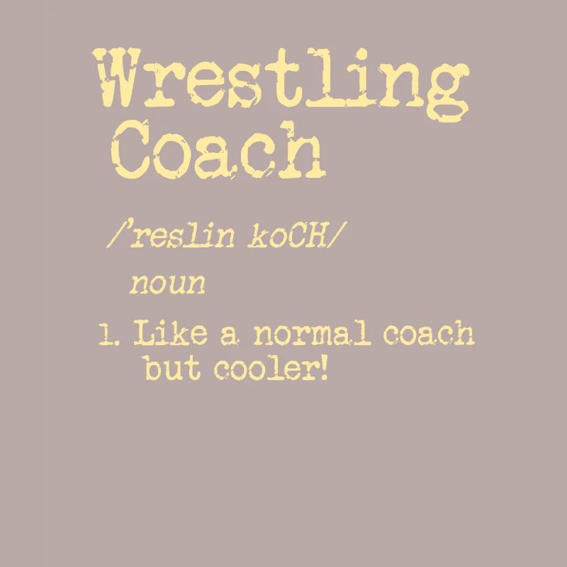 Cooles Wrestling oder Ringen Trainer Shirt