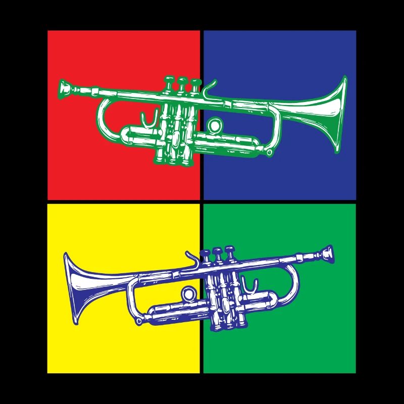 Trompette Pop Art