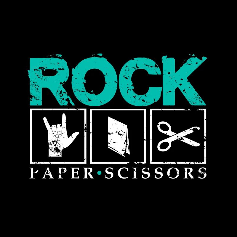 Don de ciseaux en papier Rock