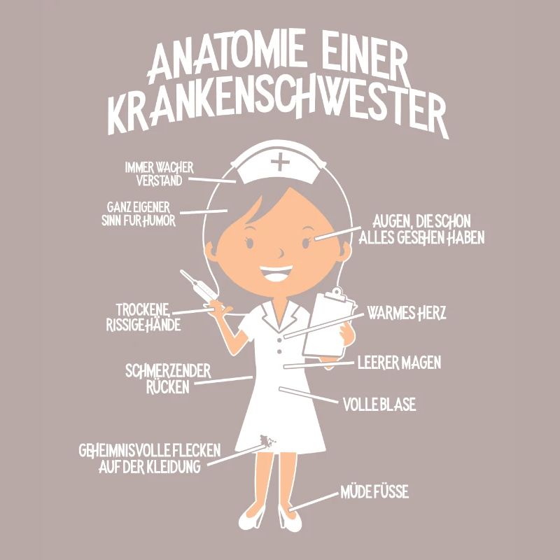 Krankenpflegerin Krankenschwester-Anatom Geschenk