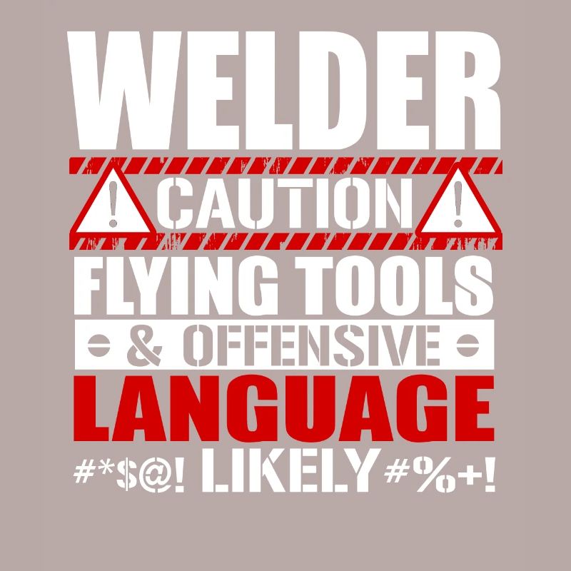 Welder Caution Flying Tools