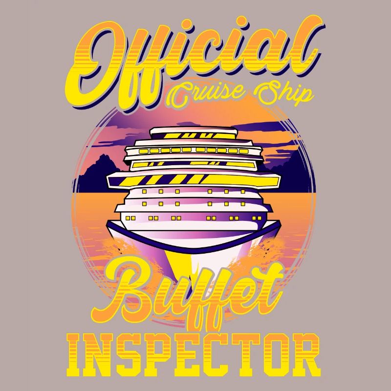 Funny Official Cruise Ship Buffet Inspector Pun