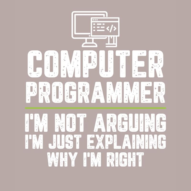 Programmeur informatique, je ne dis pas que je suis juste