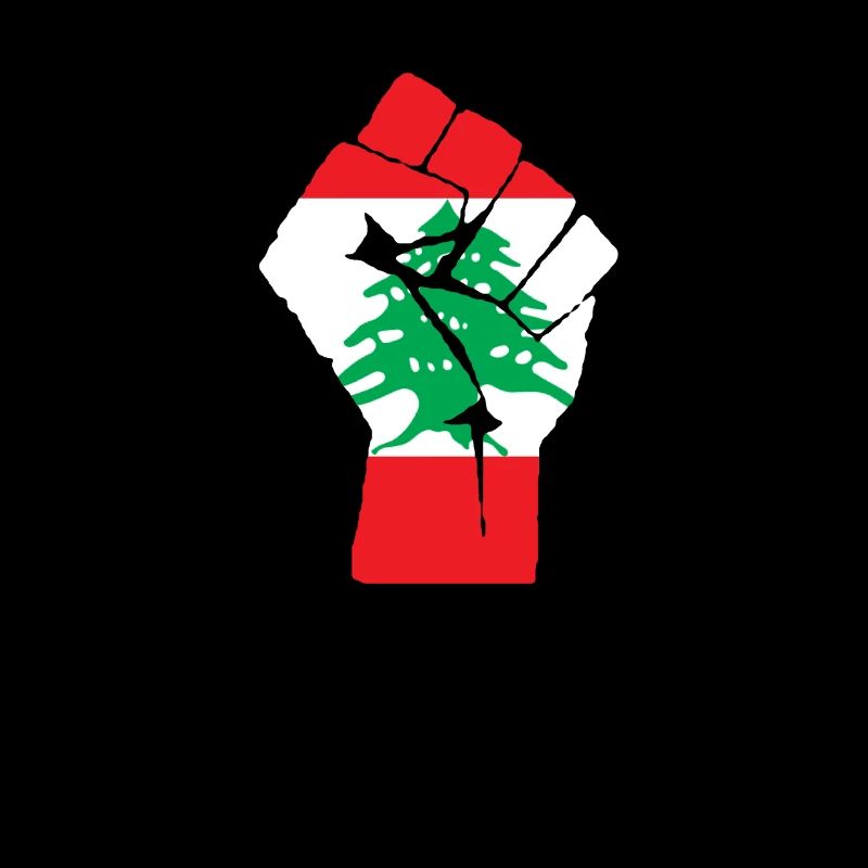 Liban Manifestation Révolution du drapeau libanais