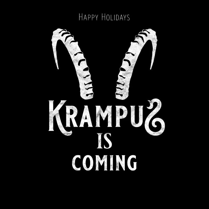 Dämonische Hörner Der Krampus Horror Geschenk