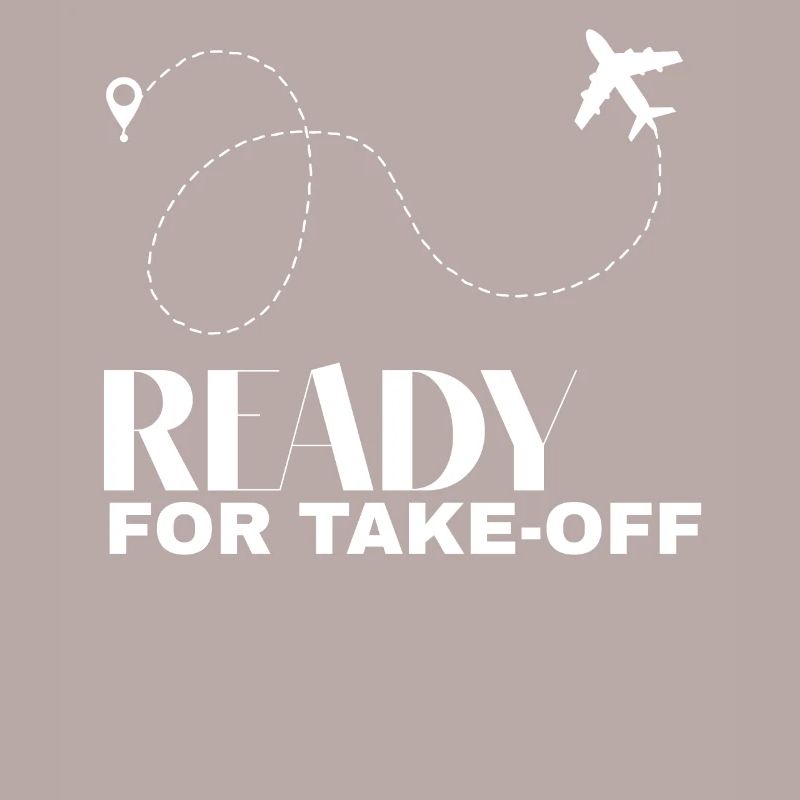 Ready for take-off flight The plane map excursion