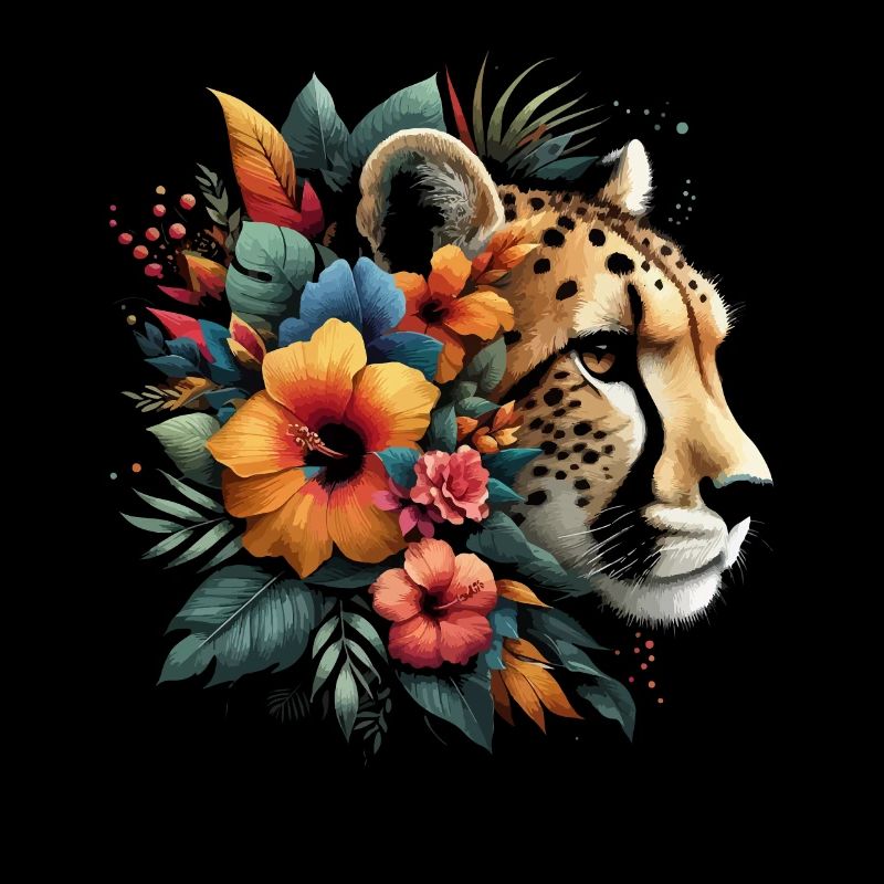 Guépard Fleurs de guépard