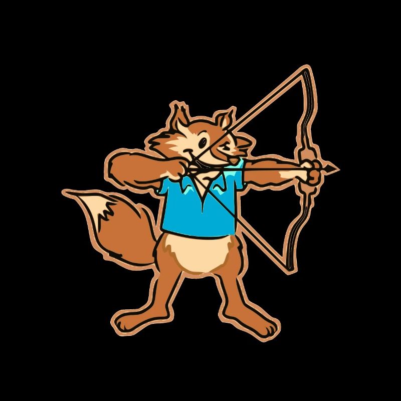 Bogenschiessen Pfeil und Bogen Fuchs Geschenk Idee