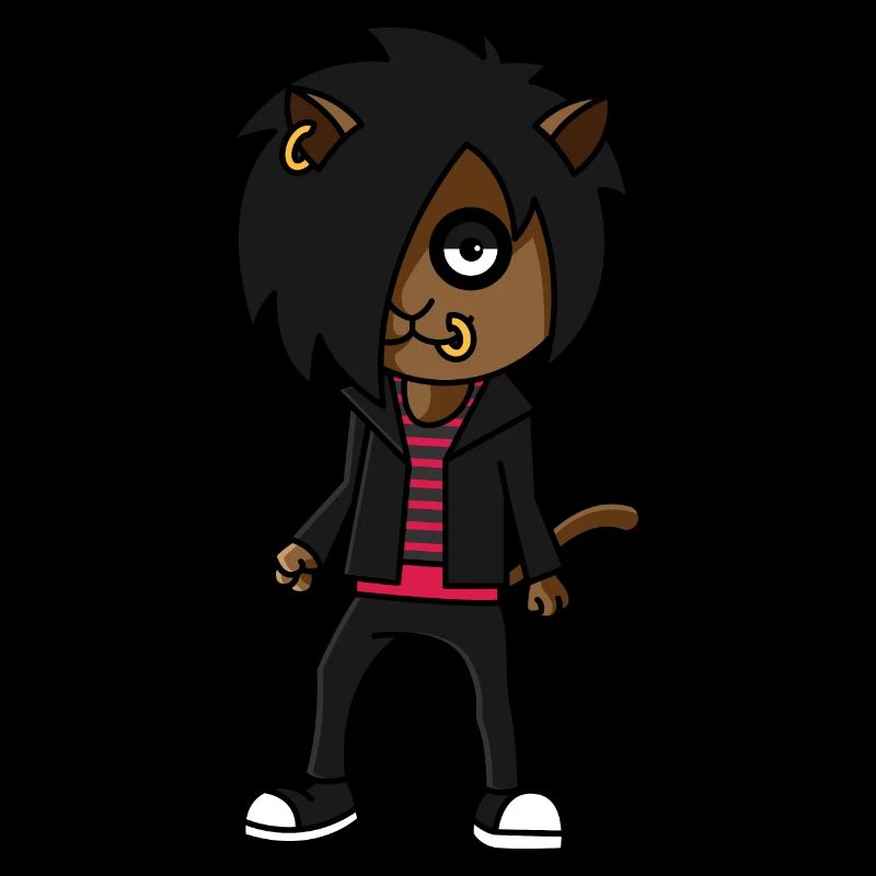 Emo Katze, emocore emostyle goth gothic