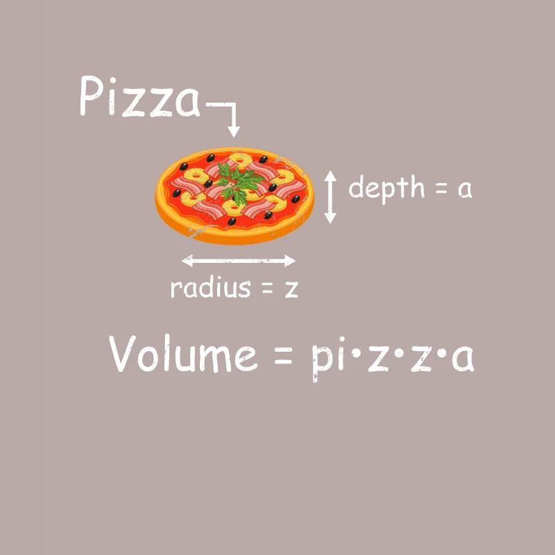Mathematician Pizza Circle Math Student Math Teacher