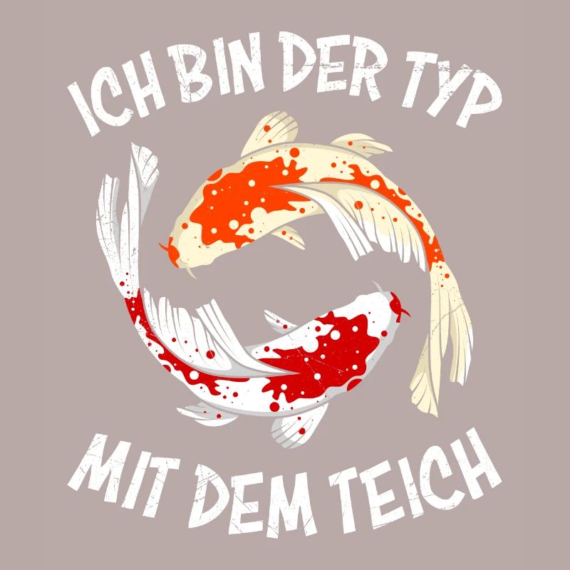 Ich bin der Typ mit dem Teich Koi Teich Koi
