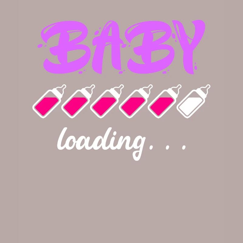 Baby loading Schwanger mit Mädchen oder Junge Mama